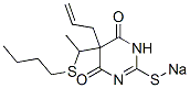 5-Allyl-5-[1-(butylthio)ethyl]-2-sodiothio-4,6(1H,5H)-pyrimidinedione CAS#: 73680-97-4