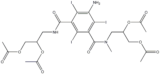5-Amino-N,N'-bis[2,3-bis(acetyloxy)propyl]-2,4,6-triiodo-N-methyl-1,3-benzenedicarboxamide CAS#: 76350-09-9
