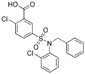 5-[BENZYL-(2-CHLORO-PHENYL)-SULFAMOYL]-2-CHLORO-BENZOIC ACID CAS#: 735322-08-4