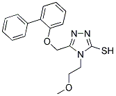 5-(BIPHENYL-2-YLOXYMETHYL)-4-(2-METHOXY-ETHYL)-4H-[1,2,4]TRIAZOLE-3-THIOL CAS#: 722464-29-1