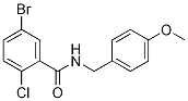 5-Bromo-2-chloro-N-(4-methoxybenzyl)benzamide CAS#: 701255-27-8