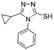 5-CYCLOPROPYL-4-PHENYL-4H-[1,2,4]TRIAZOLE-3-THIOL CAS#: 733790-54-0