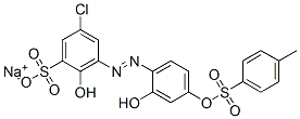 5-Chloro-2-hydroxy-3-[[2-hydroxy-4-[[(4-methylphenyl)sulfonyl]oxy]phenyl]azo]benzenesulfonic acid sodium salt CAS#: 72379-58-9