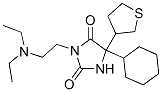 5-Cyclohexyl-3-[2-(diethylamino)ethyl]-5-(2,3,4,5-tetrahydrothiophen-3-yl)hydantoin CAS#: 74038-64-5