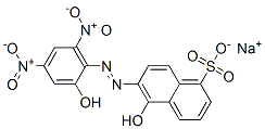 5-Hydroxy-6-[(2-hydroxy-4,6-dinitrophenyl)azo]-1-naphthalenesulfonic acid sodium salt CAS#: 72829-18-6
