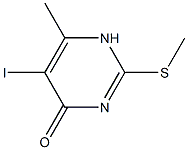 5-Iodo-6-methyl-2-(methylthio)-1H-pyrimidin-4-one CAS#: 76510-64-0