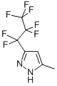 5-METHYL-3-(PERFLUOROPROPYL)PYRAZOLE CAS#: 75823-64-2