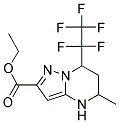 5-METHYL-7-PENTAFLUOROETHYL-4,5,6,7-TETRAHYDRO-PYRAZOLO[1,5-A]PYRIMIDINE-2-CARBOXYLIC ACID ETHYL ESTER CAS#: 725699-01-4