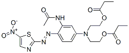 5-Nitro-2-[2-acetylamino-4-di(2-propionyloxyethyl)aminophenylazo]thiazole CAS#: 75580-41-5