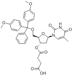 5'-O-(4,4'-Dimethoxytrityl)-thymidine-3'-O-succinic acid CAS#: 74405-40-6