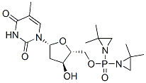 5'-O-[Bis(2,2-dimethyl-1-aziridinyl)phosphinyl]thymidine CAS#: 77887-10-6