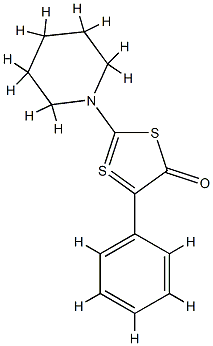 5-Phenyl-2-(1-piperidinyl)-1,3-dithiol-1-ium-4-olate CAS#: 75365-80-9