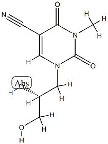 5-Pyrimidinecarbonitrile,1-[(2R)-2,3-dihydroxypropyl]-1,2,3,4-tetrahydro-3-methyl-2,4-dioxo-(9CI) CAS#: 799261-92-0