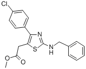 5-Thiazoleacetic acid, 4-(4-chlorophenyl)-2-((phenylmethyl)amino)-, me thyl ester CAS#: 74241-23-9