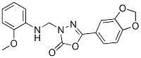 5-benzo[1,3]dioxol-5-yl-3-[[(2-methoxyphenyl)amino]methyl]-1,3,4-oxadi azol-2-one CAS#: 73484-48-7