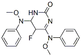 5-fluoro-4,6-bis(phenylmethoxyamino)-5,6-dihydro-1H-pyrimidin-2-one CAS#: 77350-65-3