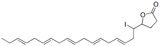 5-iodo-4-hydroxy-7,10,13,16,19-docosapentaenoic acid gamma-lactone CAS#: 78144-19-1