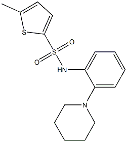 5-methyl-N-(2-(piperidin-1-yl)phenyl)thiophene-2-sulfonamide CAS#: 746609-35-8