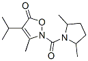 5(2H)-Isoxazolone,  2-[(2,5-dimethyl-1-pyrrolidinyl)carbonyl]-3-methyl-4-(1-methylethyl)- CAS#: 706804-02-6