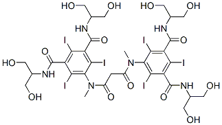 5,5'-[(1,3-Dioxo-1,3-propanediyl)bis(methylimino)]bis[N,N'-bis[2-hydroxy-1-(hydroxymethyl)ethyl]-2,4,6-triiodo-1,3-benzenedicarboxamide] CAS#: 75871-98-6