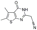 (5,6-DIMETHYL-4-OXO-3,4-DIHYDRO-THIENO[2,3-D]PYRIMIDIN-2-YL)-ACETONITRILE CAS#: 726151-97-9