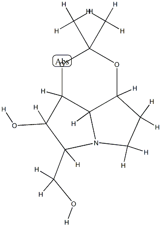 5H-1,3-Dioxino[4,5,6-gh]pyrrolizine-5-methanol,hexahydro-4-hydroxy-2,2-dimethyl-,[3aS-(3aalpha,4bta,5alpha,8aalpha,8balpha)]-(9CI) CAS#: 785742-15-6