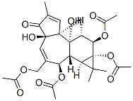 5H-Cyclopropa[3,4]benz[1,2-e]azulen-5-one, 2,9,9a-tris(acetyloxy)-3-[( acetyloxy)methyl]-1,1a,1b,2,4a,7a,7b,8,9,9a-decahydro-4a,7b-dihydroxy- 1,1,6,8-tetramethyl-, [1aR-(1aalpha,1bbeta,2beta,4abeta,7aalpha,7balph a,8alpha,9beta,9aalpha)]- CAS#: 77573-17-2