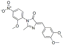 (5Z)-5-[(3,4-dimethoxyphenyl)methylidene]-3-(2-methoxy-4-nitro-phenyl) -2-methyl-imidazol-4-one CAS#: 78311-94-1