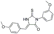 (5Z)-5-(4-METHOXYBENZYLIDENE)-3-(3-METHOXYPHENYL)-2-THIOXOIMIDAZOLIDIN-4-ONE CAS#: 725710-49-6