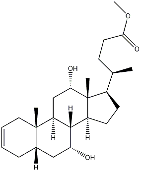 (5beta,7alpha,12alpha)-7,12-Dihydroxychol-2-en-24-oic acid methyl ester CAS#: 77731-10-3
