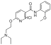 6-(2-Diethylaminoethoxy)-N-(o-methoxyphenyl)nicotinamide hydrochloride CAS#: 75348-40-2