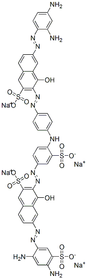 6-[(2,4-Diaminophenyl)azo]-3-[[4-[[4-[[7-[(2,4-diamino-5-sulfophenyl)azo]-1-hydroxy-3-sulfo-2-naphthalenyl]azo]-2-sulfophenyl]amino]phenyl]azo]-4-hydroxy-2-naphthalenesulfonic acid tetrasodium salt CAS#: 73003-68-6
