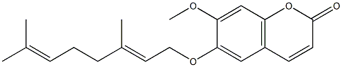 6-[[(2E)-3,7-Dimethyl-2,6-octadien-1-yl]oxy]-7-methoxy-2H-1-benzopyran-2-one CAS#: 74156-47-1