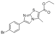 6-(4-BROMOPHENYL)-3-METHYLIMIDAZO[2,1-B]THIAZOLE-2-CARBOXYLIC ACID ETHYL ESTER CAS#: 746600-59-9