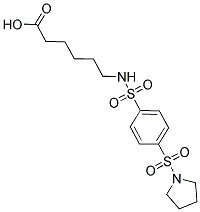 6-([[4-(PYRROLIDIN-1-YLSULFONYL)PHENYL]SULFONYL]AMINO)HEXANOIC ACID CAS#: 793690-04-7