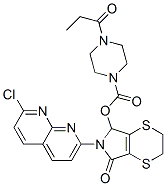 6-(7-chloro-1,8-naphthyridin-2-yl)-2,3,6,7-tetrahydro-7-oxo-5H-1,4-dithiino[2,3-c]pyrrol-5-yl 4-propionylpiperazine-1-carboxylate CAS#: 76535-71-2
