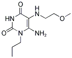 6-AMINO-5-[(2-METHOXYETHYL)AMINO]-1-PROPYLPYRIMIDINE-2,4(1H,3H)-DIONE CAS#: 743442-00-4
