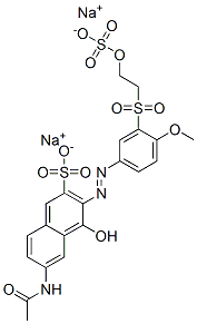 6-(Acetylamino)-4-hydroxy-3-[[4-methoxy-3-[[2-(sulfooxy)ethyl]sulfonyl]phenyl]azo]-2-naphthalenesulfonic acid disodium salt CAS#: 72429-02-8