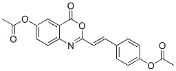 6-Acetyloxy-2-[(E)-2-(4-acetyloxyphenyl)ethenyl]-4H-3,1-benzoxazin-4-one CAS#: 78183-21-8