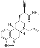 6-Allyl-alpha-cyanoergoline-8-propionamide CAS#: 74627-37-5