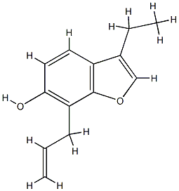 6-Benzofuranol,3-ethyl-7-(2-propenyl)-(9CI) CAS#: 709028-64-8