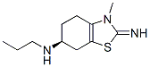 6-Benzothiazolamine,2,3,4,5,6,7-hexahydro-2-imino-3-methyl-N-propyl-,(6S)-(9CI) CAS#: 784122-83-4