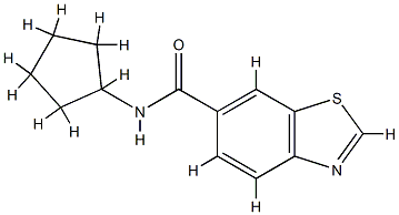6-Benzothiazolecarboxamide,N-cyclopentyl-(9CI) CAS#: 785708-40-9