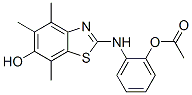 6-Benzothiazolol,  2-[[2-(acetyloxy)phenyl]amino]-4,5,7-trimethyl- CAS#: 761364-78-7