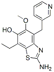 6-Benzothiazolol,  2-amino-7-ethyl-5-methoxy-4-(3-pyridinylmethyl)- CAS#: 755724-36-8