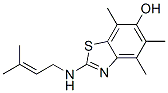 6-Benzothiazolol,  4,5,7-trimethyl-2-[(3-methyl-2-butenyl)amino]-  (9CI) CAS#: 745753-54-2