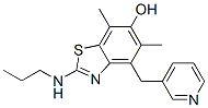 6-Benzothiazolol, 5,7-dimethyl-2-(propylamino)-4-(3-pyridinylmethyl)- CAS#: 767258-15-1