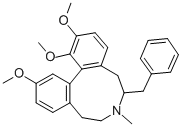 (+-)-6-Benzyl-7-methyl-5,6,8,9-tetrahydro-1,2,12-trimethoxy-7H-dibenz( d,f)azonine CAS#: 79989-22-3