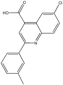 6-CHLORO-2-(3-METHYLPHENYL)QUINOLINE-4-CARBOXYLICACID CAS#: 724749-61-5