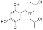 6-Chloro-4-[[bis(2-chloropropyl)amino]methyl]resorcinol CAS#: 73855-51-3